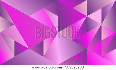 Polygonal Minimal Multicolored Geometric Gradient Triangle Background
