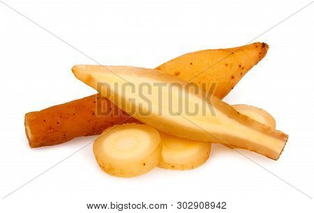 Pile Of Fingerroot Isolated On The White Background