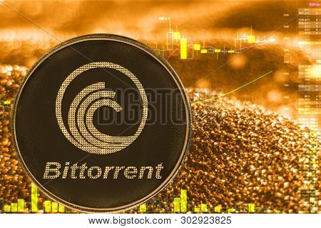 Coin Cryptocurrency Bittorrent Btt And Gold Finance Chart.