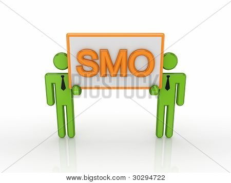 3D kleine Leute mit einem Wort-Smo.