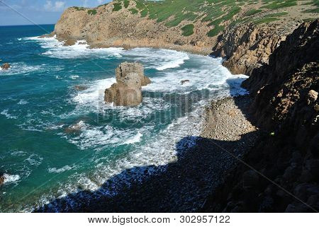 View Of The Coast Of Capo Pecora, Arbus