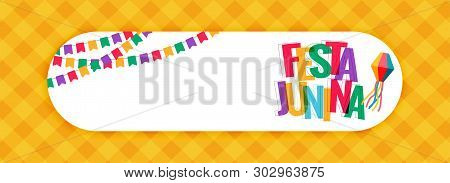 Festa Junina Carnival Banner With Text Space