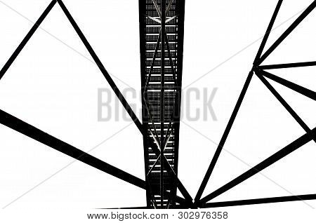 Incredible Construction Of The Tetrahedron In German Bottrop With Stairs Leading To The Top Of The V