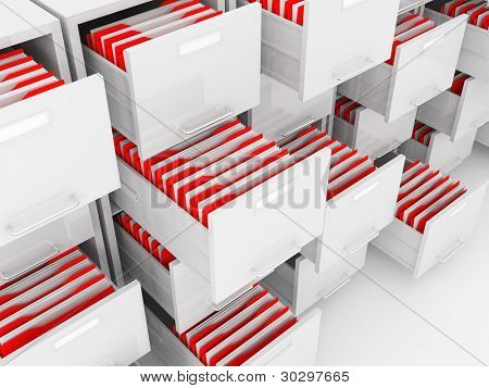 3D kabinetfilen mappe billede
