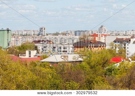 Aerial View On The City Kremenchug In Ukraine