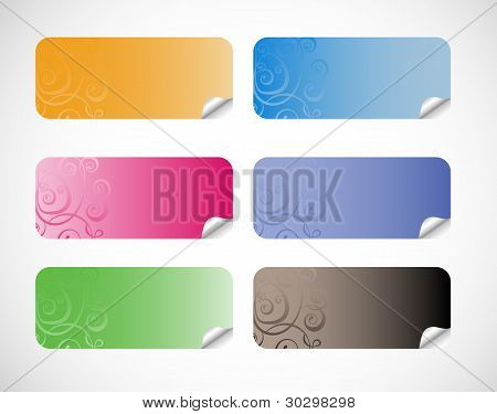 Set di Sticker vettoriale
