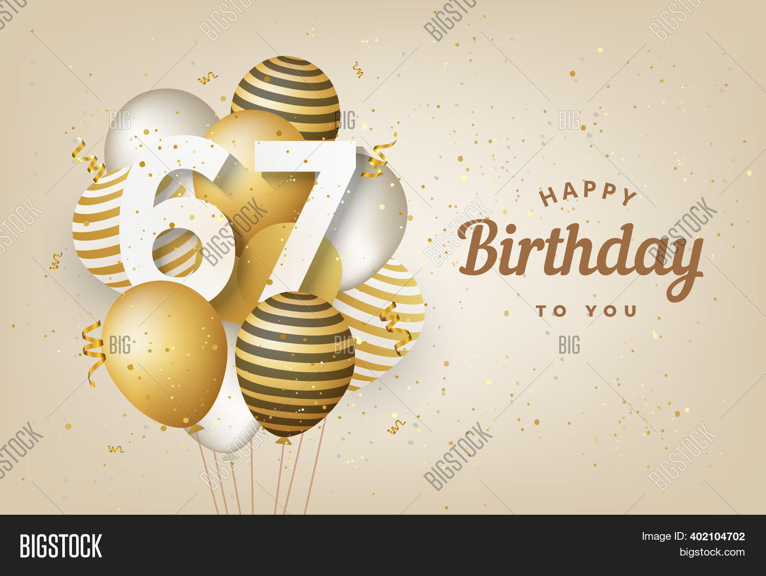 Happy 67th Birthday Image & Photo (Free Trial) | Bigstock