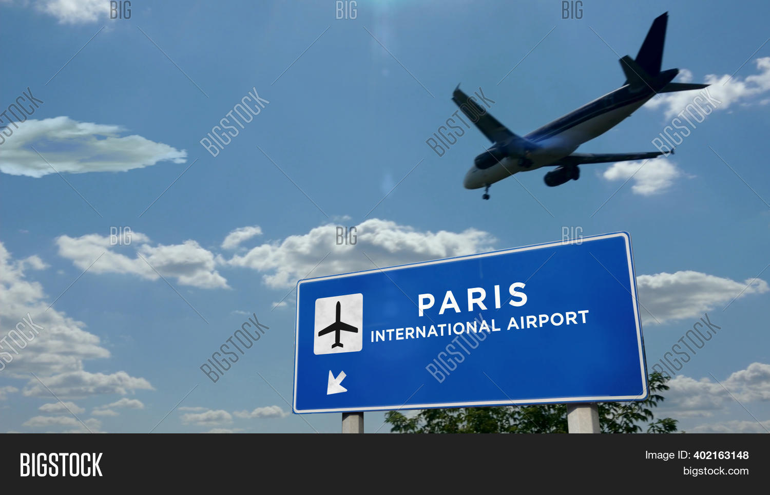 Plane Landing Paris Image & Photo (Free Trial) Bigstock