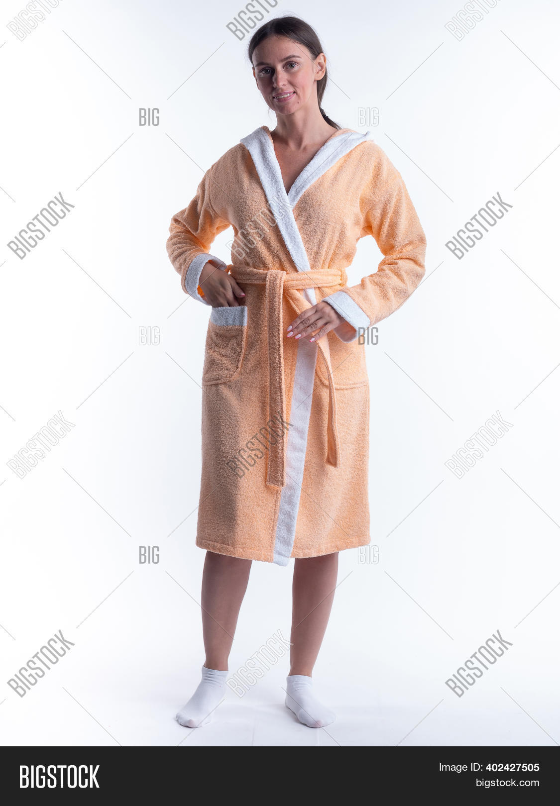 Woman Bathrobe On Image & Photo (Free Trial) Bigstock