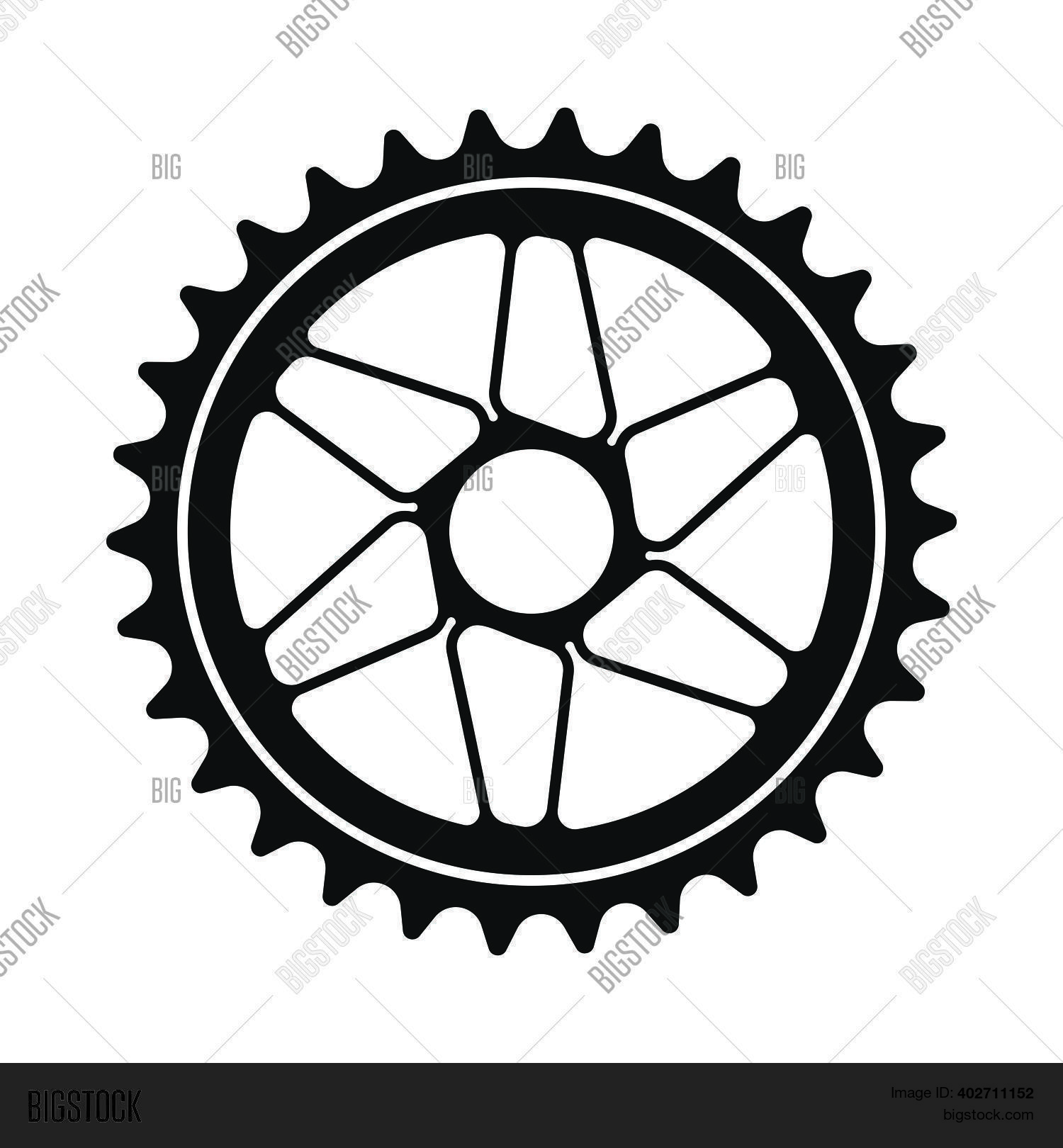 Bike Gear Star Icon. Vector & Photo (Free Trial) Bigstock