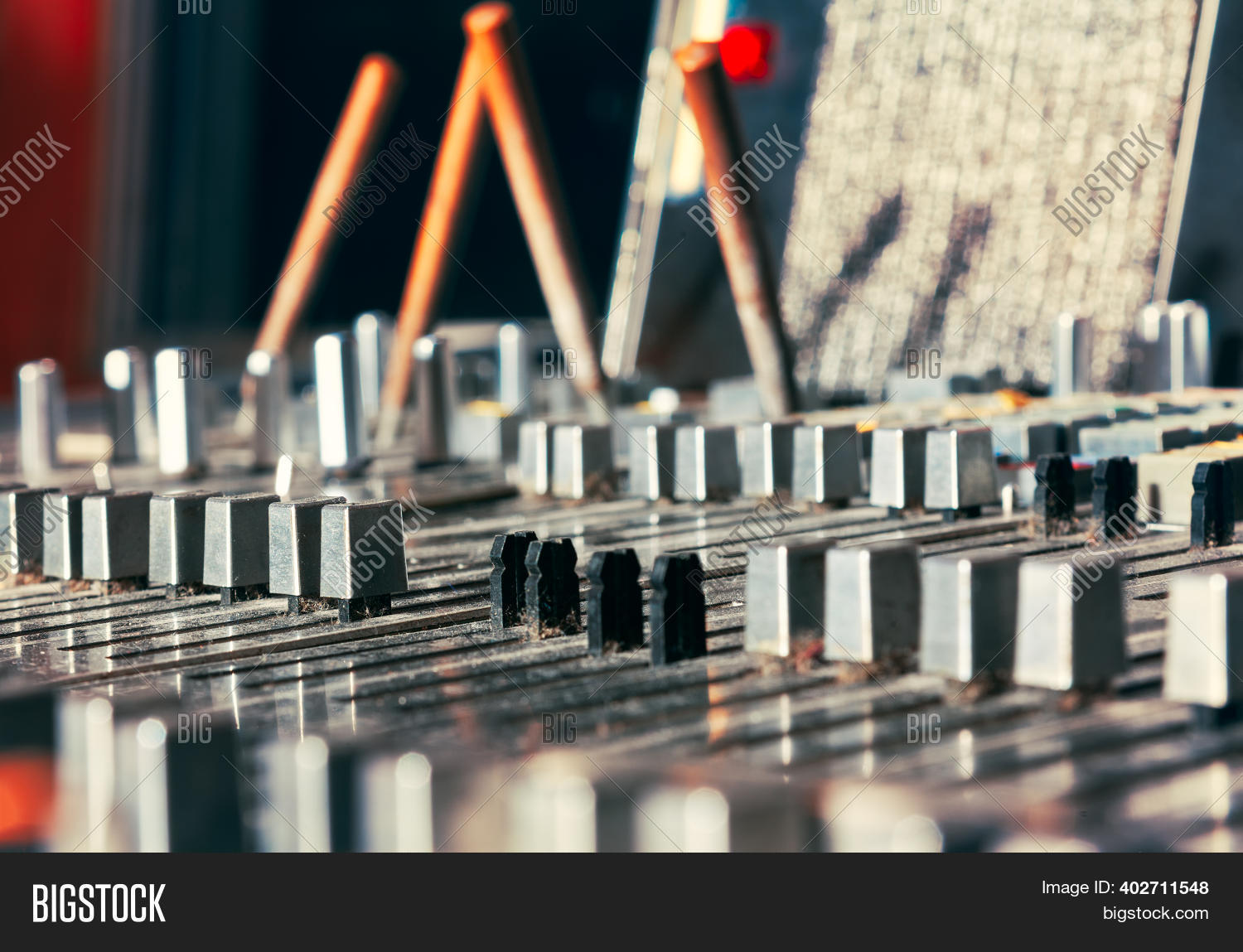 Old Mixing Console Image & Photo (Free Trial) Bigstock