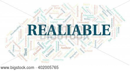 Realiable Typography Word Cloud Create With The Text Only