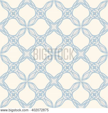 Seamless Pattern, Background. Colored Vector Illustration In Art Nouveau Style, Vintage, Old, Retro 