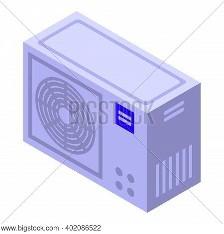 Control Air Conditioner Icon. Isometric Of Control Air Conditioner Vector Icon For Web Design Isolat