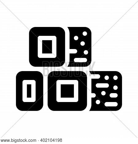 Bio Fuel Briquettes Glyph Icon Vector Illustration