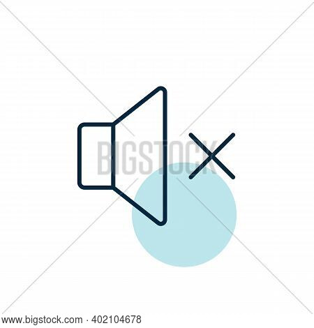 Sound On Off Vector Icon. Volume. Mute Button. Graph Symbol For Music And Sound Web Site And Apps De