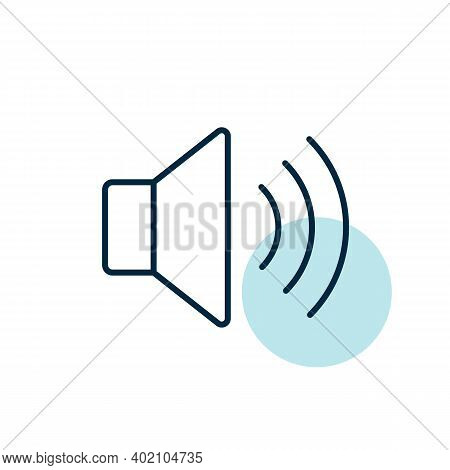 Max Volume High Vector Flat Icon. Graph Symbol For Music And Sound Web Site And Apps Design, Logo, A