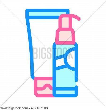 Milk And Hair Emulsion Color Icon Vector Illustration