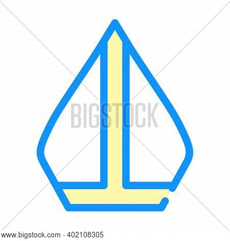 Pope Hat Color Icon Vector Illustration Color