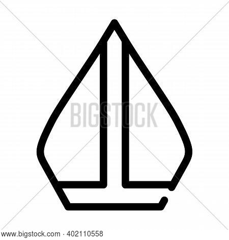 Pope Hat Line Icon Vector Illustration Black