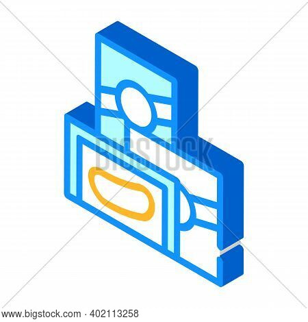 Milk And Hair Emulsion Isometric Icon Vector Illustration