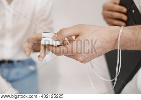 Doctor Preparing For The Medical Examination Procedure