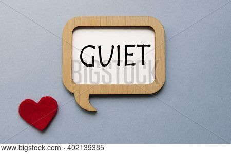 The Inscription Givet On A Wooden Template, Against The Background Of Scattered A Red Heart. Medical