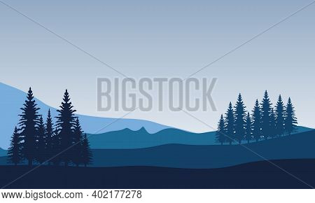 Beautiful Nature Scenery In The Morning. City Vector