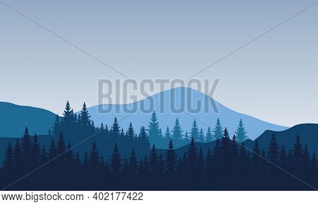 Amazing Natural Scenic At Sunrise In The Countryside. City Vector