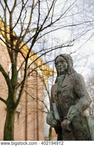 Zierikzee, Netherlands - December 14, 2020: The Statue Of Pieter Mogge (1698, 1756), Unveiled On Nov
