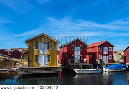 View To The City Smoegen In Sweden.