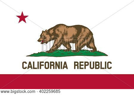 Official Large Flat Flag Of California Horizontal