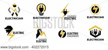 Vector Logo Of Electrician And Electronics Repair