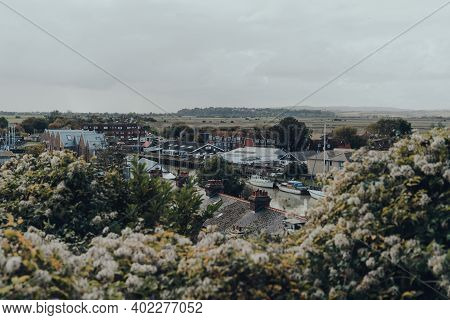 Rye, Uk - October 10, 2020: Scenic View Over The Greenery From Watchbell Lane In Rye, One Of The Bes