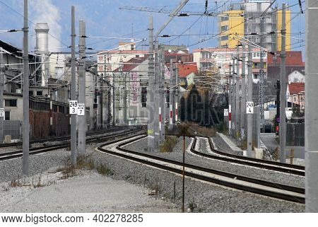 Railroad Line For Rail Bound And Train Traffic