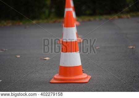 Pylon As Floor Marking Or Road Marking