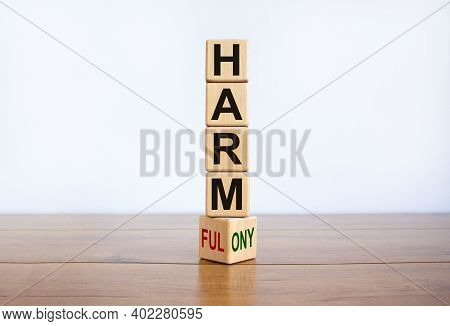 From Harmful To Harmony. Turned The Wooden Cube And Changed The Word 'harmful' To 'harmony'. Beautif
