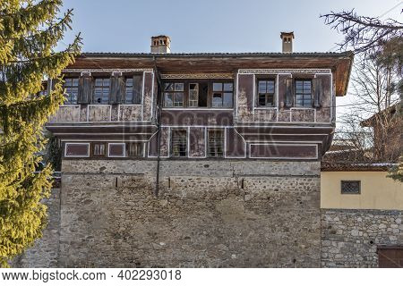 Typical Street And Old Houses In Koprivshtitsa, Bulgaria