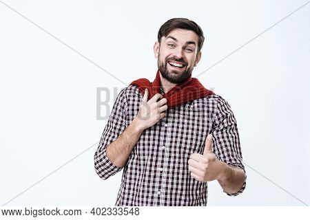 A Young Man Has A Cold.
