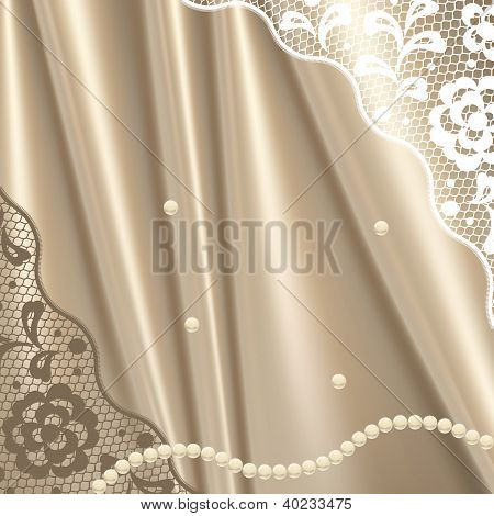 Jahrgang Spitze Hintergrund dekorative Blumen, Einladungskarte.