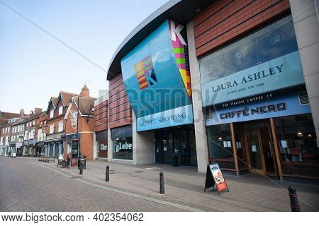 Shops And The Kennet Centre On Bartholomew Street In Newbury, Berkshire In England, Taken On The 19t