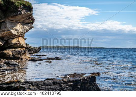 The Landscape At The Pier In Bruckless In County Donegal - Ireland.