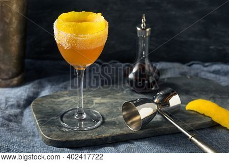 Boozy Brandy Crusta Cocktail