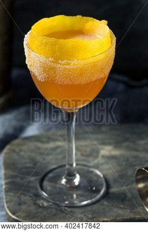 Boozy Brandy Crusta Cocktail