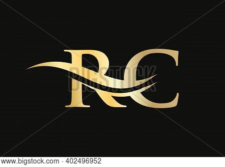Modern Rc Logo Design For Business And Company Identity. Creative Rc Letter With Luxury Concept.