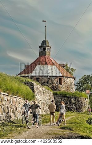 Russia, Priozersk 12-07-2018 Korela Is A Stone Fortress In The City Of Priozersk, On The Island Of T