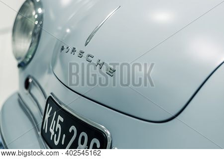 Stuttgart, Germany 6 March 2020: Front View Of Iconic Porsche 356 No.1 Showcar Roadster (1948) At Po