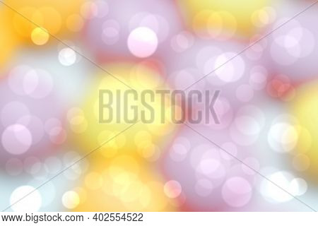 Abstract Background Of Different Colors Of The Rainbow Blur And Decorative Bokeh