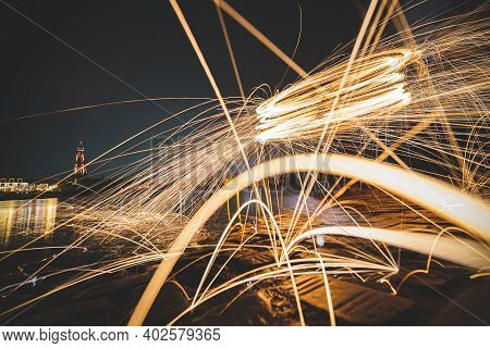 Steel Wool Photography Involves Setting Light To Steel Wool And Then Spinning It In The Air To Creat