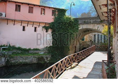 Springs Of Kryas In Livadeia Boeotia Greece
